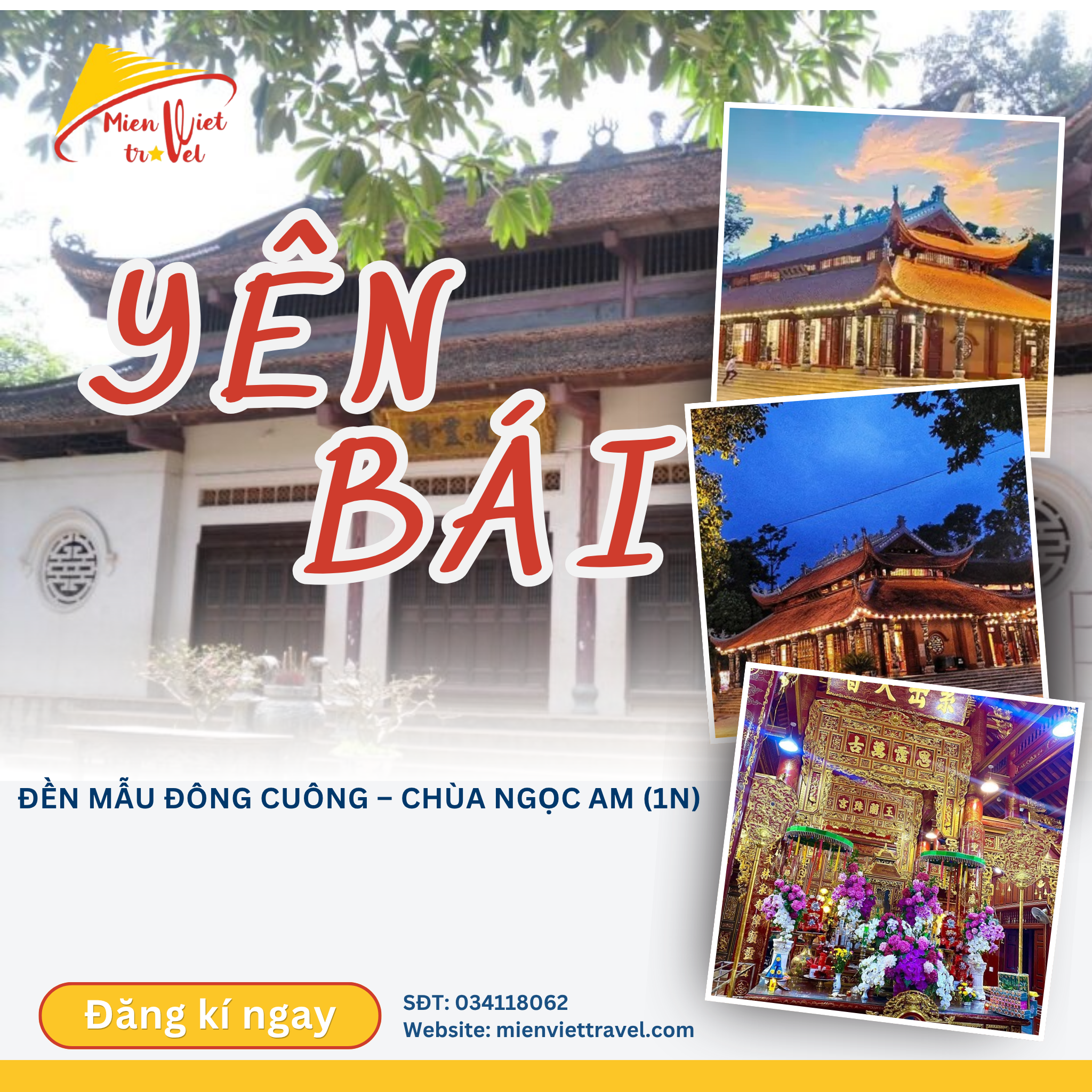 ĐỀN MẪU ĐÔNG CUÔNG – CHÙA NGỌC AM (1N)