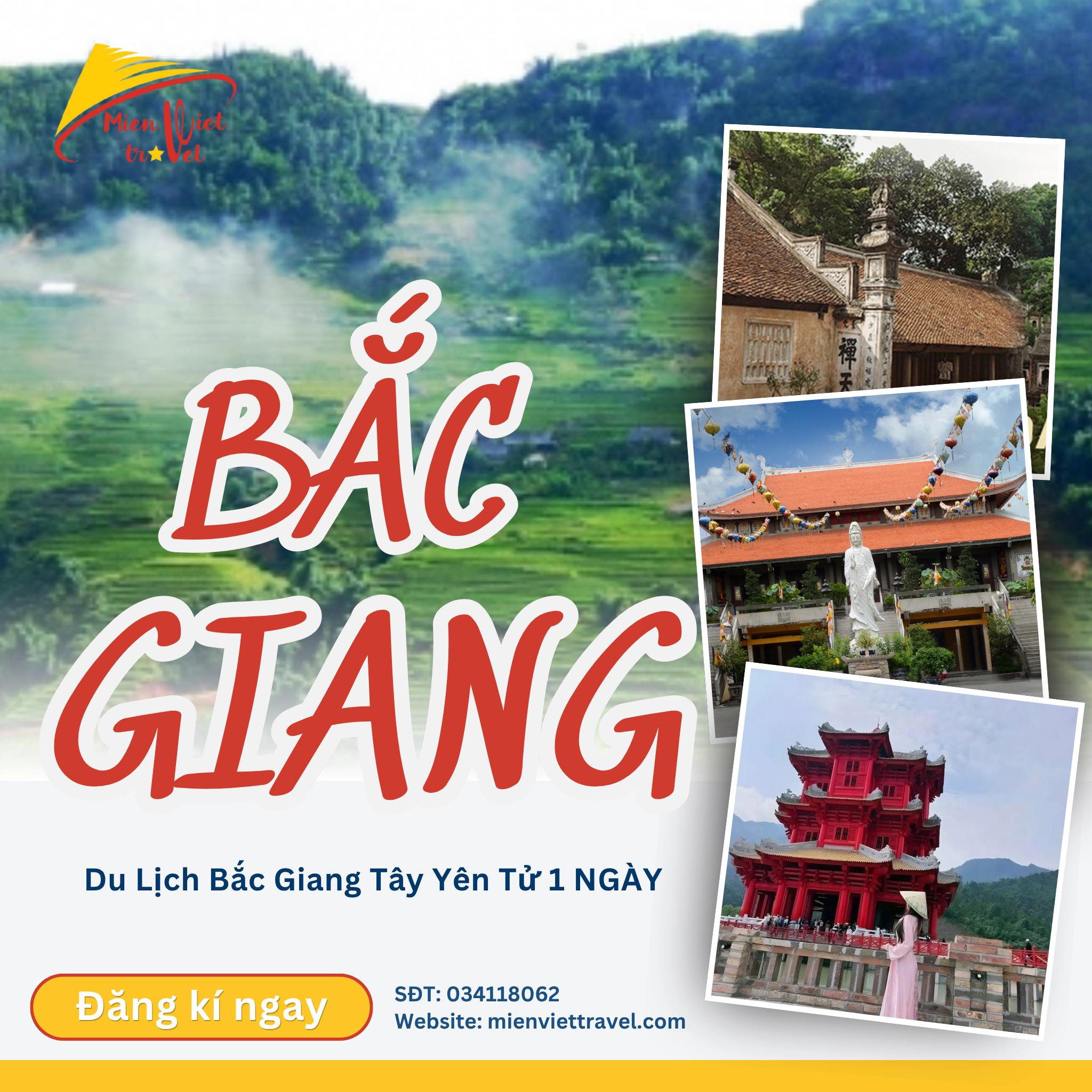 BẮC GIANG – TÂY YÊN TỬ (1N)